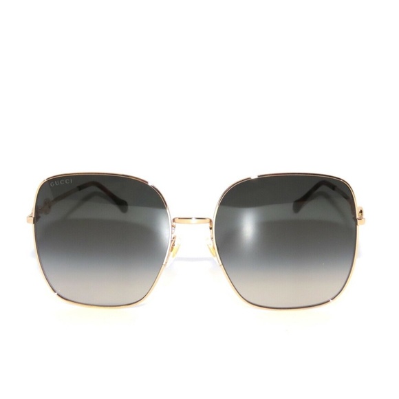 Gucci GG0879S 0879S 001 Gold Gray Gradient Sunglasses - Picture 2 of 5